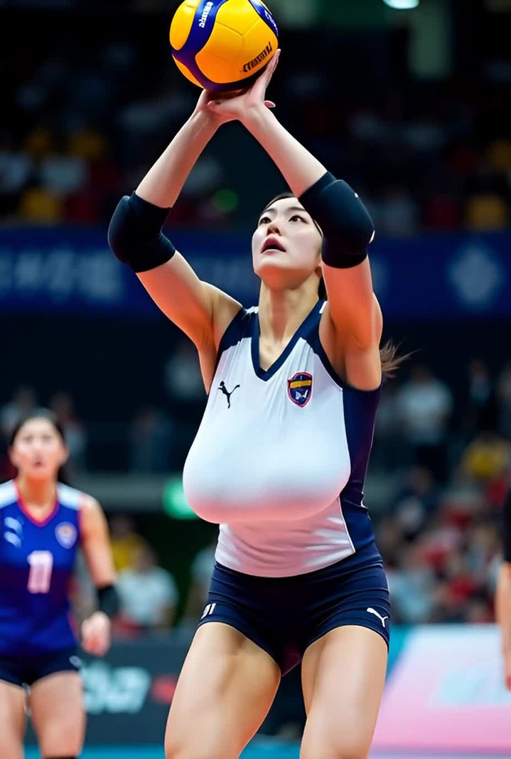 Busty Korean Volleyball Players