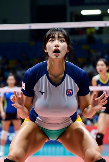 Busty Korean Volleyball Players