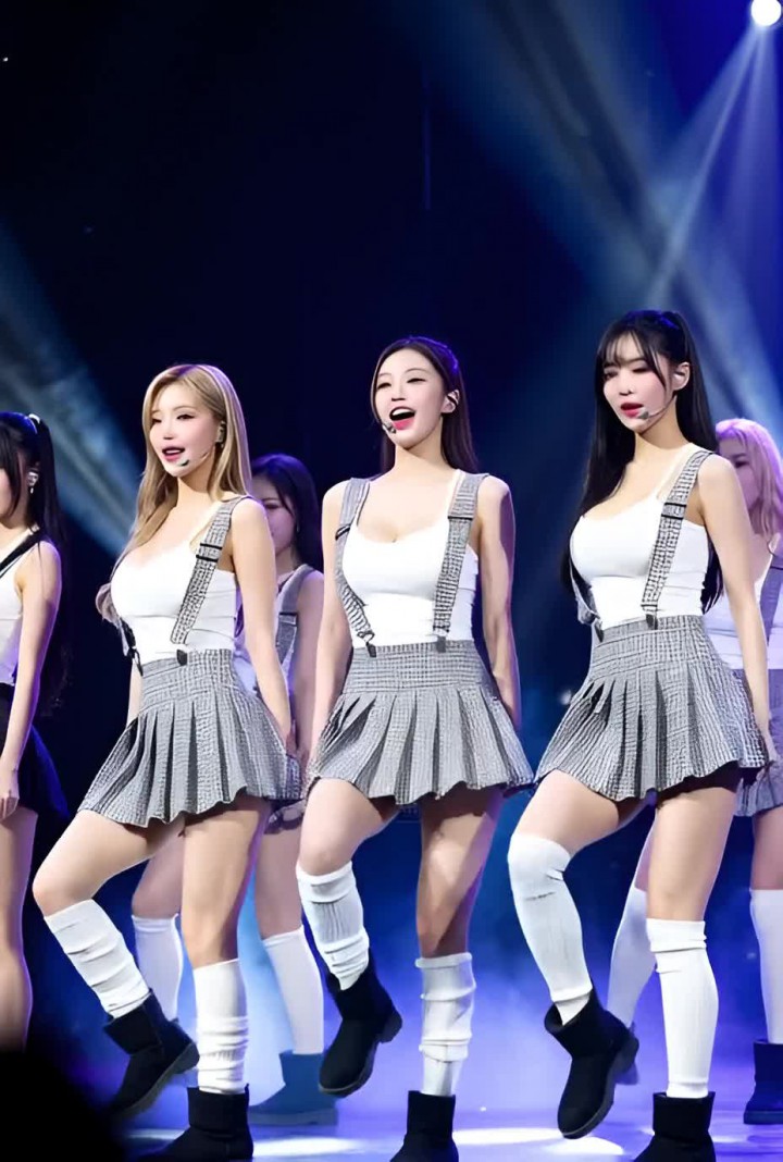 Korean K-pop Girl Group Sexy Dance