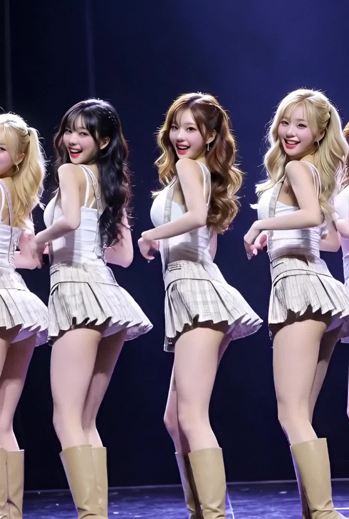 Korean K-pop Girl Group Sexy Dance