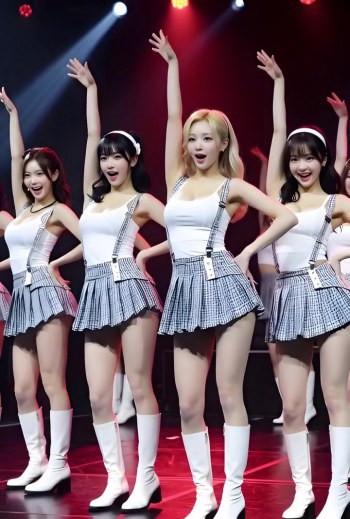 Korean K-pop Girl Group Sexy Dance