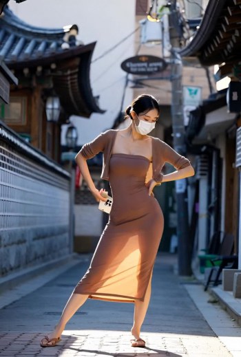 Korean Dongtan missy sexy dress