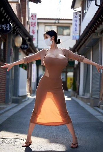 Korean Dongtan missy sexy dress