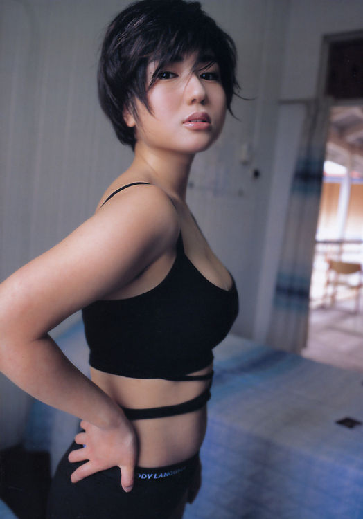 Japanese beautiful model Gravure hair nude