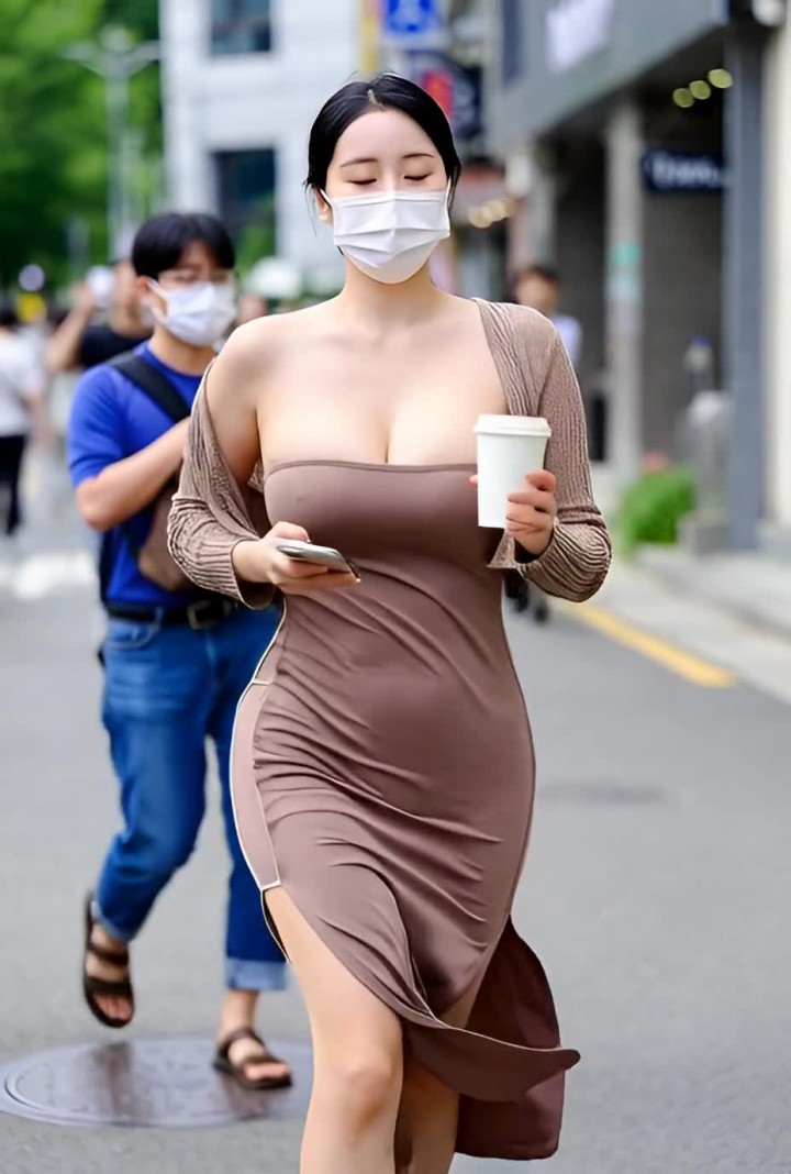 Korean Dongtan missy sexy dress