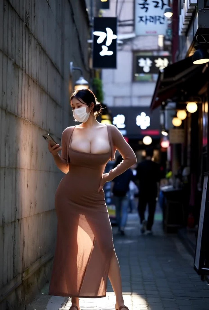Korean Dongtan missy sexy dress